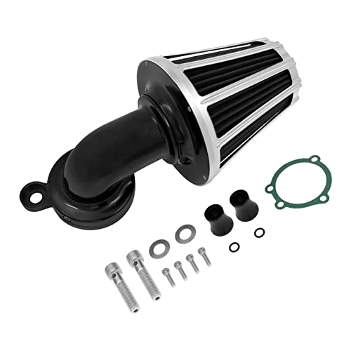 XEBRAD Motorcycle CNC Air Cleaner Filter Aluminum, for Harley, Sportster XL 72 48 1200 883 2004-2021 Nightster Custom Roadster XL883N motorcycle air filter replacement