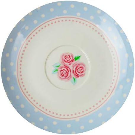Tea Cup & Saucer Set of 6 Party Tableware Porcelain Plate Coffee Afternoon Tea