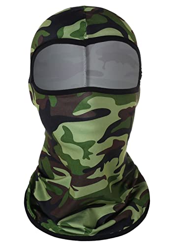 Balaclava Face Mask, Summer Cooling Neck Gaiter, Uv Protector Motorcycle Ski Scarf For Men/Women, Balaclava Ski Mask Army Green One Size #TOP21