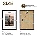 KINLINK A4 Picture Frame, Black Solid Wood Frame with Acrylic Plexiglass for Pictures A5 with Mat or A4 without Mat, Tabletop and Wall Mounting Display Photo Frame 1 Pack