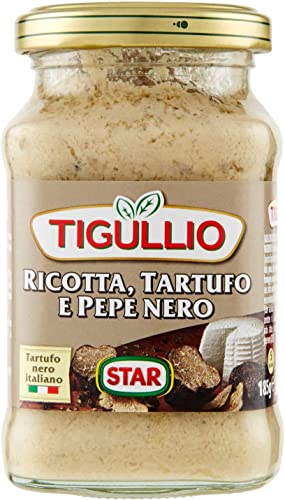 Star Tigullio GranPesto Ricotta Tartufo Pepe Nerón trufa y pimienta negra, 190 g salsa