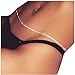 Women Sexy Rhinestone Beach Belly Waist Chain Sparking Low Waist Jewelry (silver color)
