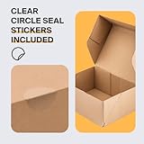 Packaging Hero 10" x 8" x 4" Corrugated Cardboard Mailing Boxes, shipping boxes, gift boxes, e-commerce boxes with free clear round stickers (Pack of 10) - Image 6