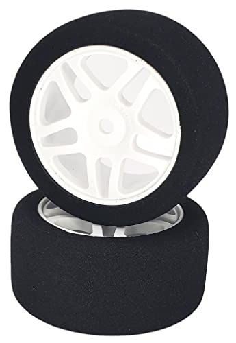 NHX RC 1/10 Alpha SH40 Pre-Glued Foam Rear Tires/Wheels 30mm (2) White