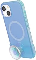 Vista 88 de PopSockets iPhone 14 Plus Case with Phone Grip and Slide Compatible with MagSafe, Phone Case for iPhone 14 Plus, Wireless Charging Compatible - Pink