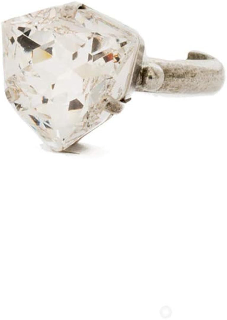 Sorrelli Perfectly Pretty Band Ring, Antique Silver-Tone Finish, Crystal : Clothing, Shoes & Jewelry