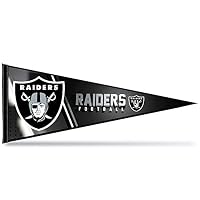 Rico Industries NFL Football Las Vegas Raiders Primary Filz-Wanddekoration, 30,5 x 76,2 cm, ideal für Zuhause, Schlafzimmer, Männerhöhle