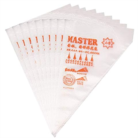 LANGFON Large Thickened 100Pcs Disposable Tipless Piping Bags and Bag Royal Icing Pastry Bags for Cookies Decorating Cupcake Cover