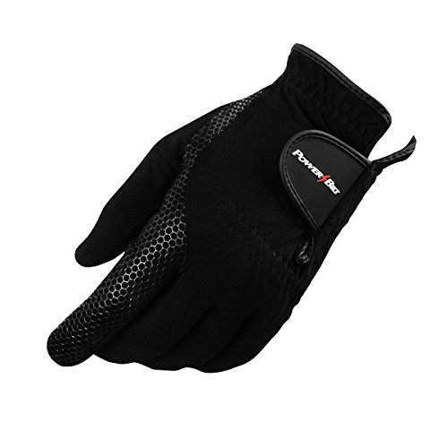 Powerbilt Women's Rain Golf Gloves, Pair, Small, Black