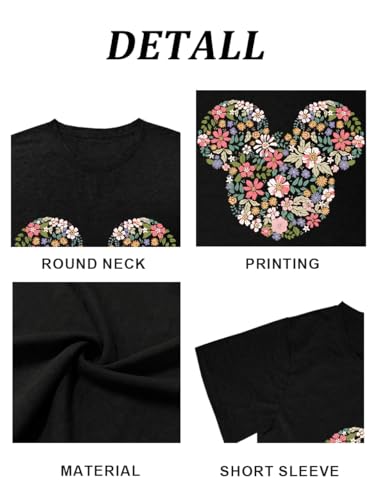 Image of Magic Kingdom Castle Shirt Holiday Short Sleeve Boho Clothes for Women