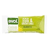 Evol Egg and Green Chile Burrito, Vegetarian, Frozen Breakfast Burrito, 6 oz.