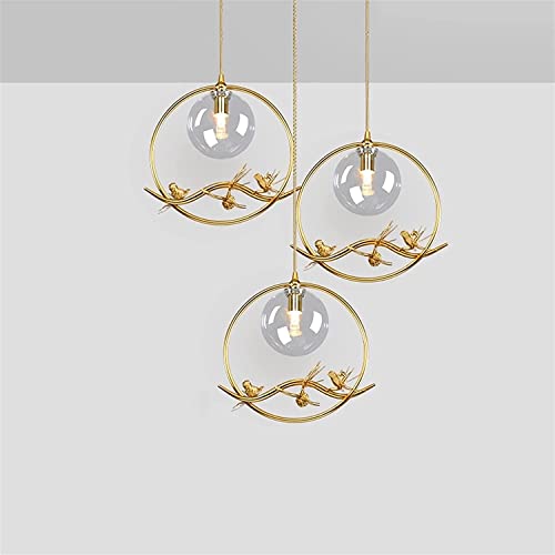 Suspension E14 Lustre Boule de Verre avec Chaîne Réglable 100 cm - 5