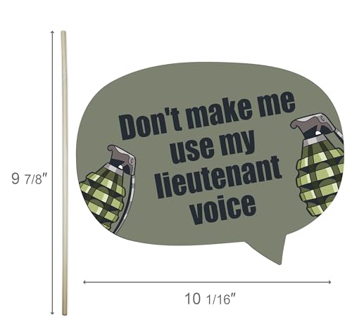 Army & Military Photo Booth Props Set – Fun Patriotic Decorations for Veterans’ Events, Military Parties, and Celebrations (12) - Thumbnail 2