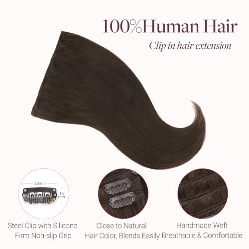 Image of GOO GOO Clip in Hair Extensions Real Human Hair Back Fill Extension 2Pcs