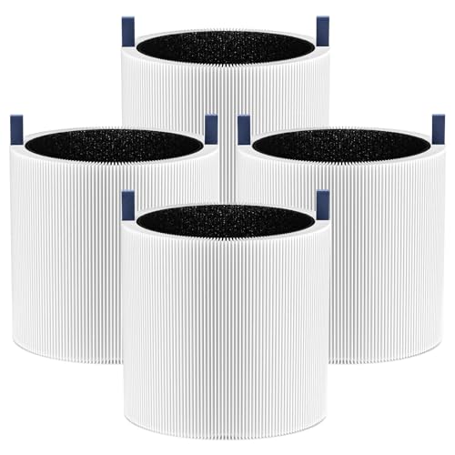 4 Pack Mini Max Replacement Filter Compatible with Blueair Blue Pure Mini Max Air Purifiers, Blue Pure FMINI Filter HEPA & Activated Carbon Air Filt-er Fits for Blue Pure Mini Max