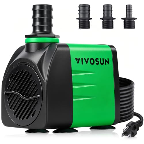 Image of VIVOSUN 550GPH Submersible Fountain Water Pump for Pond, Aquarium, Statuary