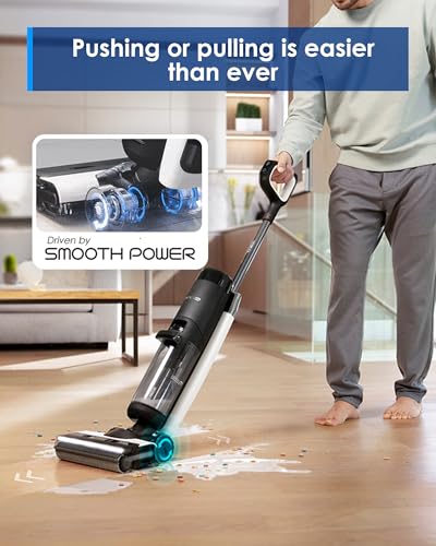 Image of Tineco Floor ONE S7 FlashDry Smart Cordless Wet Dry Vacuum Cleaner, Long Runtime, Great for Sticky Messes, Self-Cleaning, 158℉Hot Air FlashDrying, Dual-Sided Edge Cleaning, Extended Battery Lifespan