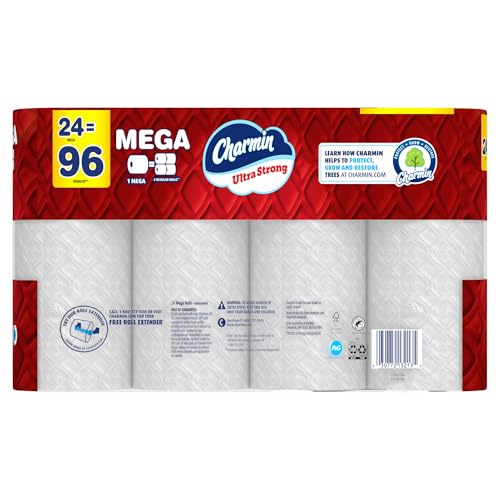 Image of Charmin Ultra Strong Toilet Paper 24 Mega Rolls, 220 Sheets Per Roll