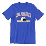 Los Angeles City Football Shirts Show Your Team Spirit with Short Sleeve Fan Shirt for Men T-Shirt, L, Royal