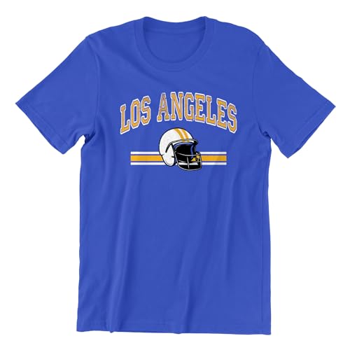 Los Angeles City Football Shirts Show Your Team Spirit with Short Sleeve Fan Shirt for Men T-Shirt, L, Royal