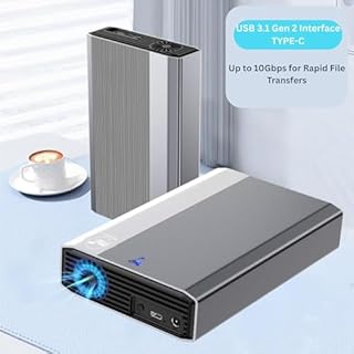 ModusTech 4TB External (DESKTOP) Hard Drive USB 3.1 Type-C - High-Speed Data Storage for PC, Mac, Laptops, and Gaming Consoles - Durable Design, Compatible with Windows, MacOS, Linux (4.0, TB)