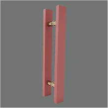 Tirador De Madera Para Puertas De Entrada - Puertas De Cristal Puertas Correderas Tirador De Madera - Interior/Exterior (Color : Rosado, Tamaño : 120cm)