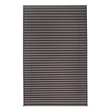 Amazon Basics Plissee-Rollo ohne Zugkette, ohne Bohren, 65 x 130 cm, Dunkelgrau
