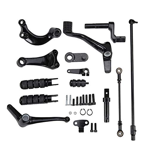 Kemimoto Forward Controls Complete Kit Compatible With 2014-2018 2019 2020 2021 2022 2023 Sportster Xl883 Xl1200 Pegs Levers Linkage #TOP5