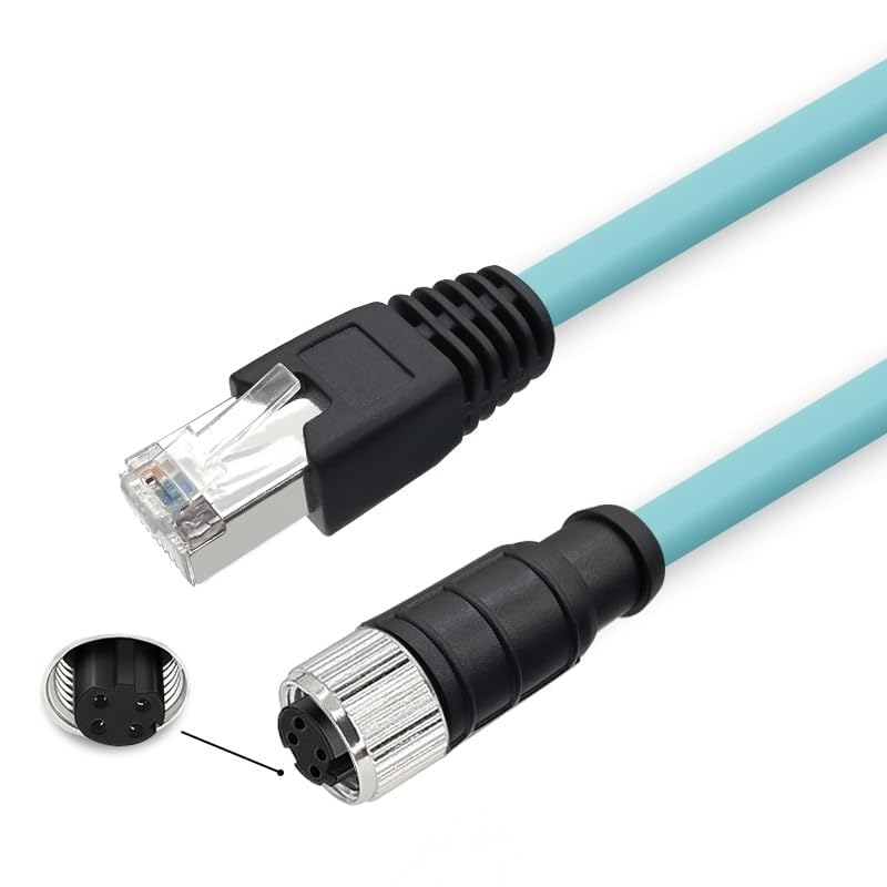 Cable Ethernet Cat7 M12 a RJ45 1 metro STP industrial
