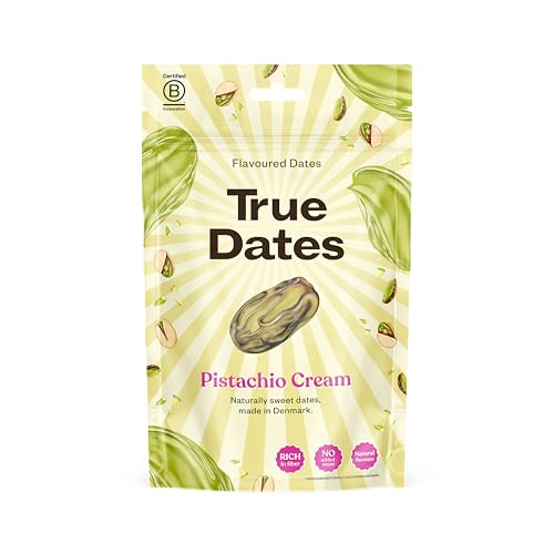 True Dates - Pistachio Cream | natürlich aromatisierte Datteln | Pistaziencreme | 100 g