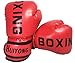 Guantes de boxeo para niños, guantes de boxeo y entrenamiento para combate, kickboxing y chupete de doble extremo de velocidad y almohadillas de enfoque, color rojo