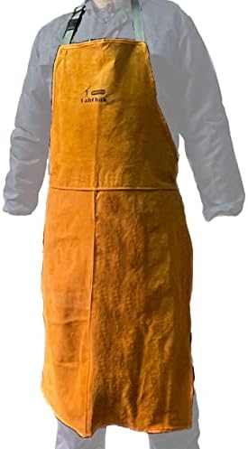 Leather Work Shop Apron, Buckle straps, Heat & Flame Resistant Heavy Duty Welding Apron