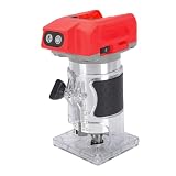 Asixxsix Tupia Sem Fio, Tupia De Palma Sem Escova De 18V E 800W Com 5 Velocidades Variáveis ​​de 3.000 a 30.000 Rpm Aparador De Bordas Manual Para Madeira Para Ranhuras, Sem Bateria