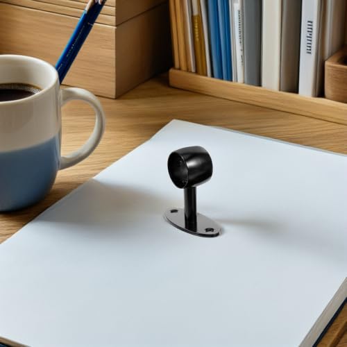 Soportes para pasamanos de escalera de acero inoxidable negro para pared 6