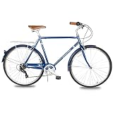 Tracer Osaka Hybrid Bikes for Men,Steel Frame, Nexus Inter 3/7 Speed,15-18 Inch,700c Wheels,Brown Seat Brown Grips, Road Bike,City Bike,Mens Bike,Multiple Colors