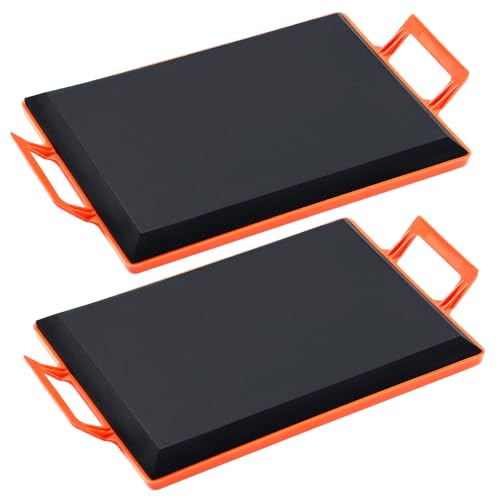 Gemscream 2 Pack Foam Kneeler Board Extra Large Kneeling Board Concrete Knee Boards Sliders Tools with Handles for Work Construction Gardening Cleaning Home Renovation 19.5 x 15.35 Inches
