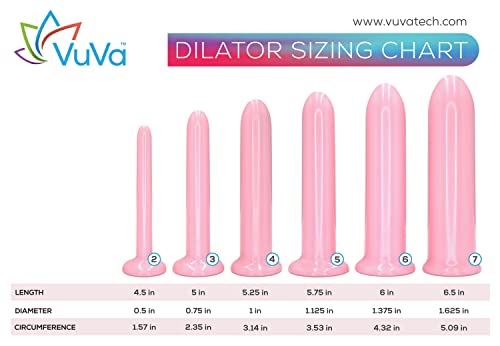 Six Longer Sizes Vuva Dilators Made In Usa Bpa Free Set With Instructions And Travel Pouch - Set Of 6 #TOP1