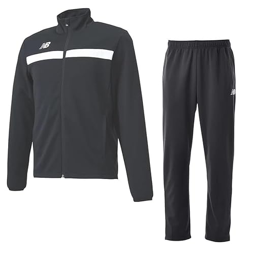 ノーブランド品 ［メンズ・ユニセックス］［ウォームアップ上下セット/two-piece set］ ニューバランス ニット フルジップ トラックジャケット ×パンツ(ストレート) ［ジャケット+パンツ2点セット］ JMJF9403-JMPF9404