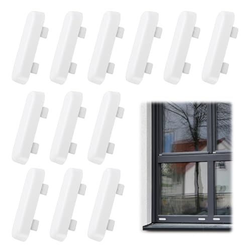 10 Pcs Window Drainage Cover Weep Hole Covers Plastic Water Caps Sill Drainage Decorative Covers Window Drain Caps White ABS Bright uPVC Double Glazing Caps Replacement for Windows Accessories