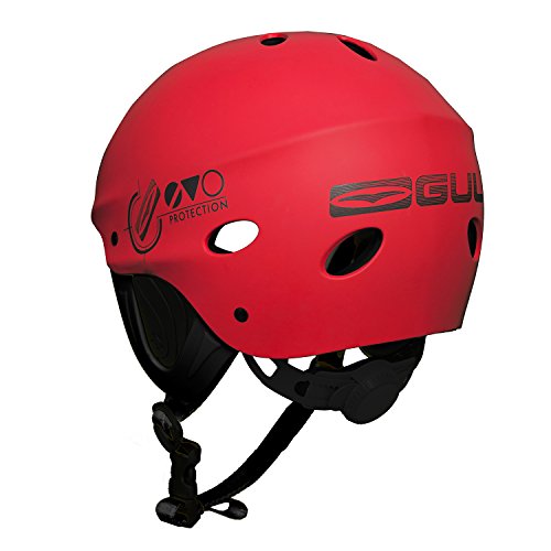 GUL Evo Kids Youth Junior Watersports Watersports Helmet for Kayaking Kitesurf Windsurf and Dinghy - Red - Unisex
