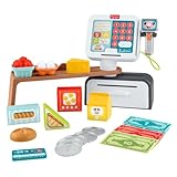 ​Fisher-Price Toddler Learning Toy Laugh & Learn Count & Shop Cash Register Play Store with 20 Pieces for Ages 2+ Years, Multilanguage Version ​