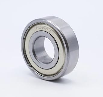 6200 Series Bearing 6206-ZZ, 1.18 ID, 2.44 OD, 0.62 Width