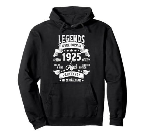 Vintage 1925 Limited Edition 100 Year Old 100th Birthday Sudadera con Capucha