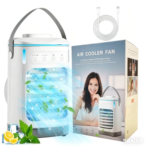 Portable Air Conditioners, Personal Air Conditioner with 3 Speeds & 2/4/6/8H Tim