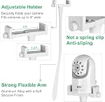 The Baby monterail Mount Camera Shelves are Compatible with dxr8 and Most Other Baby Monitors for Toddler Optics. Universal Baby Camera Holder, Attached to Crib Shelves and Furniture