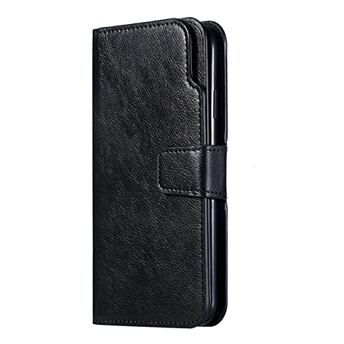 Étui en cuir de luxe iPhone 13 Mini clapet premium protection intégrale noir