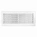 EZ-FLO 16 x 6 Inch (Duct Opening) Air Vent Cover for Wall or Ceiling, Two-Way Ventilation Register, Solid Steel HVAC Register Cover, White, 61663