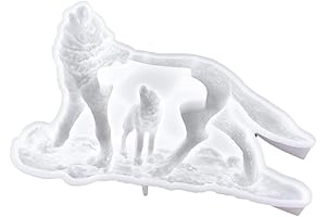 EXCEART Wolf Silicone Resin Mold: Unleash Your Creativity with Wolf-Themed Resin Crafts