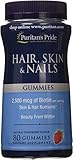Puritan's Pride Hair/Skin and Nail Gummies, 80 Count
