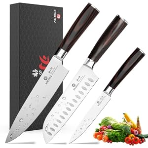 imarku 3 Pieces Knife Set, Japanese High Carbon Stainless Steel Chef Knives